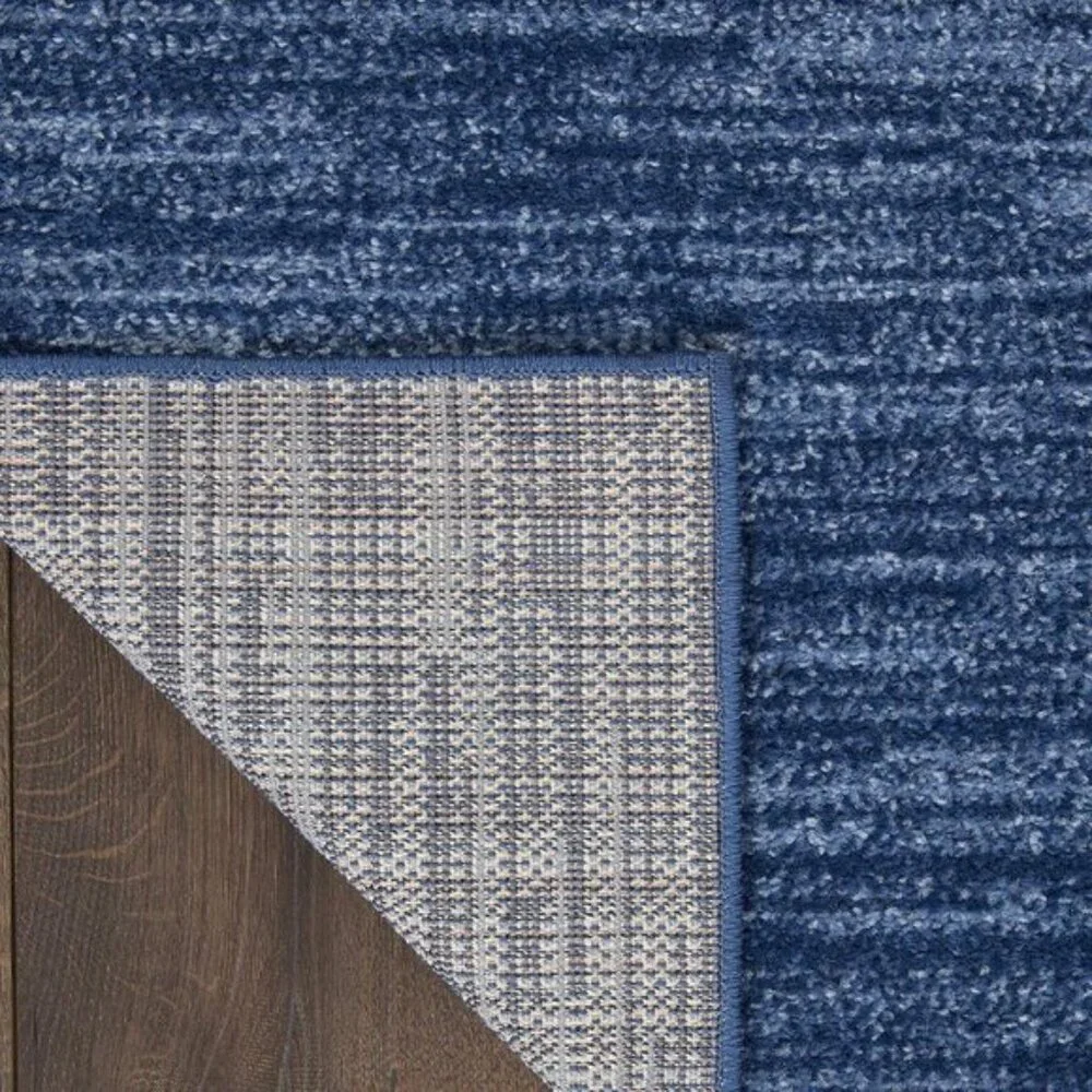 New 4 x 6ft Navy Blue Modern Area Rug, Durable Fabric Essentials Patio Carpet